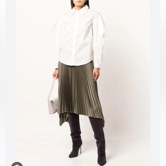 NWT Tanya Taylor Kinsley Puff-Sleeve Button Down Shirt - Picture 4 of 13